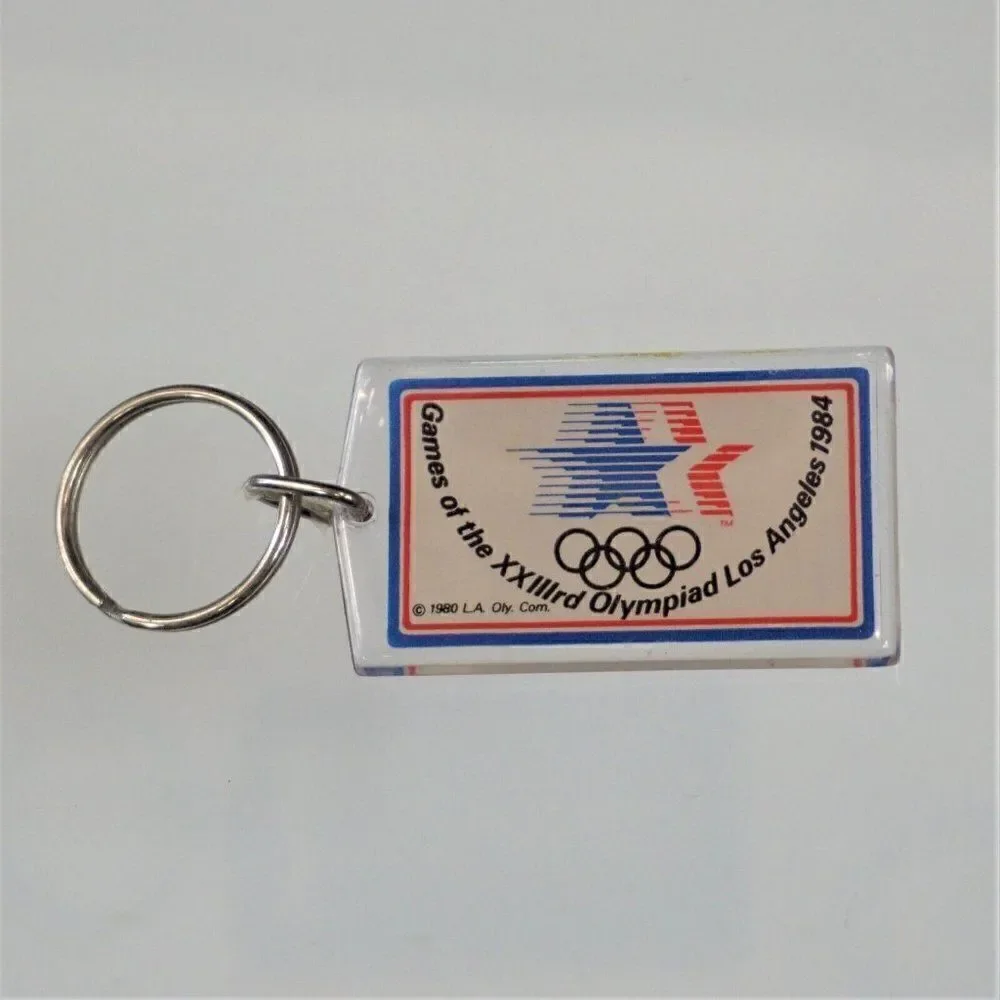 Vintage Keychain Sam the Olympic Eagle 1984 Los Angeles Olympic Games XXIII